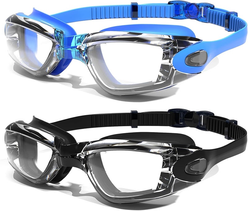 Braylin Swim Goggles, 2-Pack Swimming Goggles, Anti Fog, No Leaking For Adult Women Men Youth - Image 1